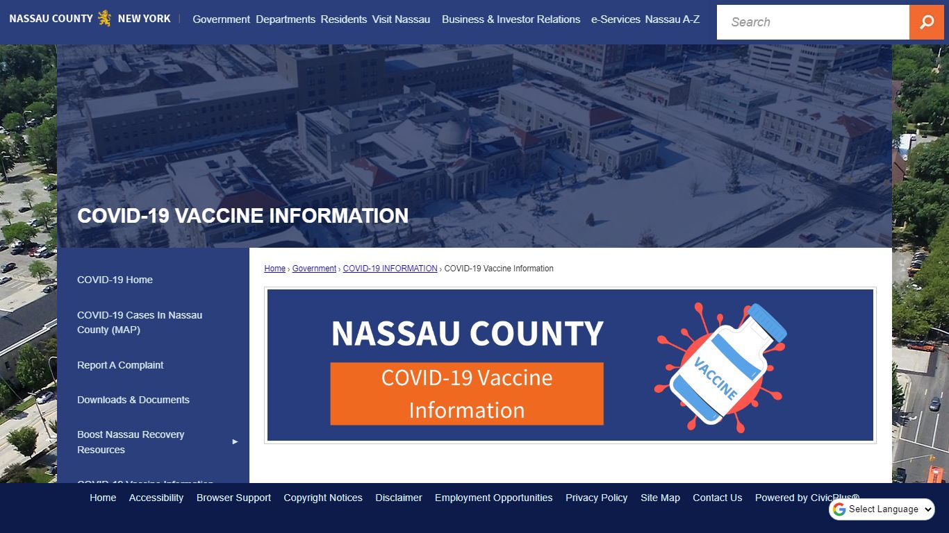 COVID-19 Vaccine Information - Nassau County, NY